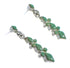 Turquoise Sterling Silver Southwestern Post Dangle Earrings QX69251