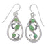 Authentic Sterling Silver Turquoise Hook Dangle Earrings QX69323