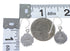Southwestern Turquoise Authentic Sterling Silver Hook Dangle Earrings QX69339