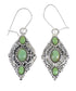 Authentic Sterling Silver Southwestern Turquoise Hook Dangle Reversible Earrings QX69381