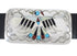 Multicolor Silver Navajo Thunderbird And Hummingbird Concho Belt AX73475