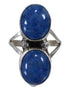 Navajo Sterling Silver Denim Lapis Ring Size 7-1/4 AX76387