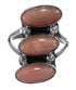 Silver And Pink Coral Navajo Indian Ring Size 6-3/4 YX74714