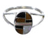 Sterling Silver Multicolor Inlay Southwestern Ring Size 5-1/4 YX73672