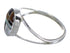 Sterling Silver Multicolor Inlay Southwestern Ring Size 5-1/4 YX73672