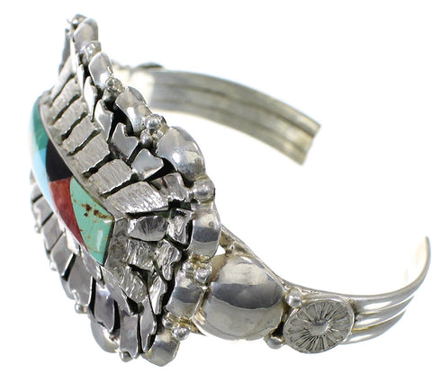 Southwestern Turquoise Silver Cuff Bracelet YX77740