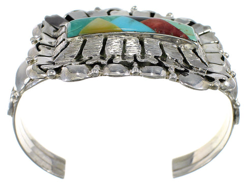 Southwestern Turquoise Silver Cuff Bracelet YX77740