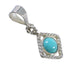 Sterling Silver Turquoise Southwestern Pendant AX78424