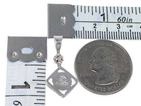 Sterling Silver Turquoise Southwestern Pendant AX78424