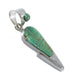 Turquoise Sterling Silver Southwest Pendant AX78717