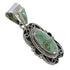 Silver Turquoise Inlay Slide Pendant AX79148