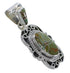 Silver Southwest Turquoise Inlay Slide Pendant AX79150
