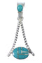 Southwestern Turquoise Sterling Silver Pendant AX79190