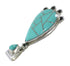 Southwest Turquoise Inlay Genuine Sterling Silver Pendant AX79194
