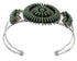 Turquoise And Genuine Sterling Silver Southwestern Needlepoint Cuff Bracelet WX75506