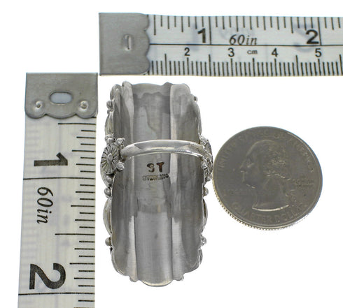 Multicolor Inlay Genuine Sterling Silver Southwest Ring Size 5-1/2 QX75669