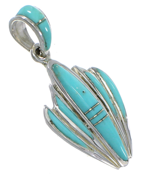Sterling Silver Turquoise Southwest Pendant YX75405