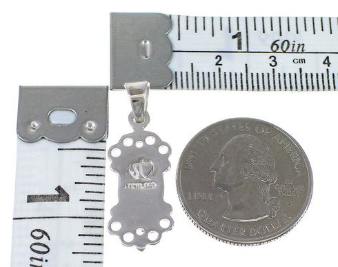 Turquoise Sterling Silver Southwestern Pendant YX75425