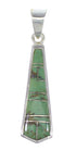 Sterling Silver Turquoise Southwestern Pendant RX77088