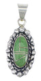 Southwestern Turquoise Authentic Sterling Silver Pendant QX77118