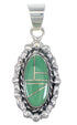 Southwestern Turquoise Genuine Sterling Silver Pendant QX77120
