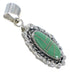 Southwestern Turquoise Genuine Sterling Silver Pendant QX77120