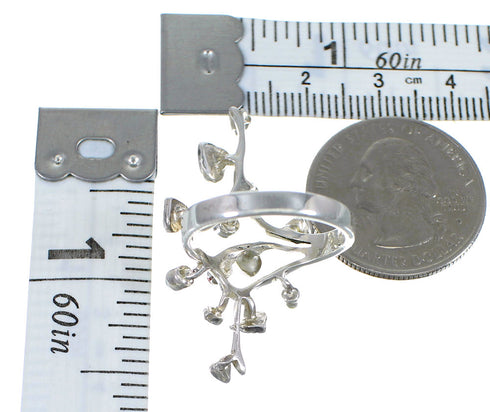 Multicolor Southwest Genuine Sterling Silver Jewelry Ring Size 7-3/4 YX75253
