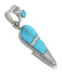 Turquoise Opal Genuine Sterling Silver Pendant AX76541