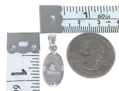 Sterling Silver Turquoise Opal Southwestern Pendant AX76563