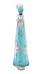 Sterling Silver Turquoise And Opal Southwestern Pendant UX75639