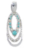 Sterling Silver Southwest Turquoise And Opal Pendant UX75665