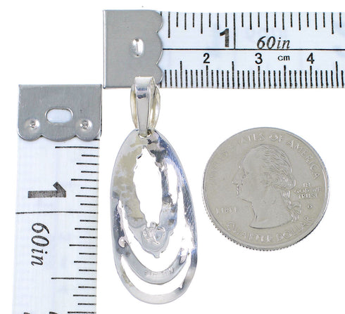 Sterling Silver Southwest Turquoise And Opal Pendant UX75665