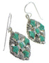 Sterling Silver Turquoise And Opal Southwestern Hook Dangle Earrings WX76407
