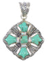 Opal Turquoise Silver Pendant YX75565