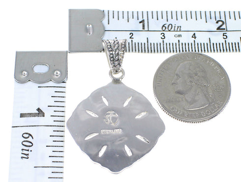 Coral Turquoise Silver Pendant YX75568