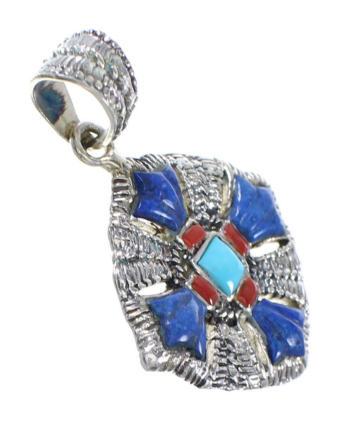 Multicolor Sterling Silver Southwest Pendant YX75572