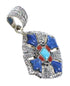 Multicolor Sterling Silver Southwest Pendant YX75572