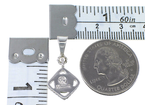 Silver Turquoise Southwestern Pendant YX75635