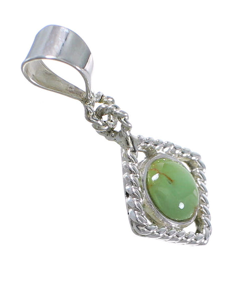 Sterling Silver Turquoise Southwest Pendant YX75637