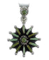 Turquoise Needlepoint Silver Pendant YX75708