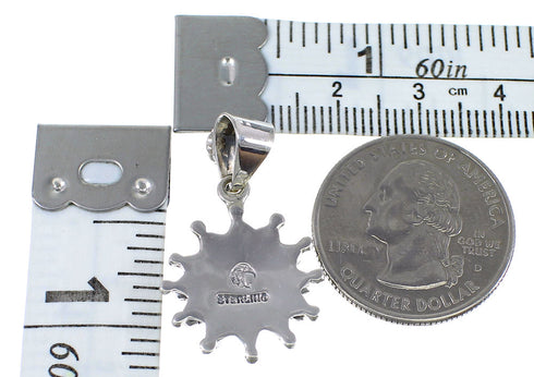 Turquoise Needlepoint Silver Pendant YX75708