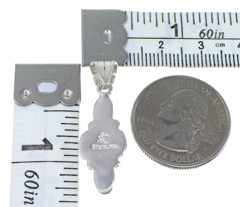 Southwestern Sterling Silver And Turquoise Pendant YX75713
