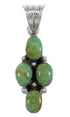 Turquoise Southwest Silver Pendant YX75714