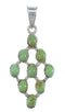 Turquoise Southwestern Silver Pendant YX75716