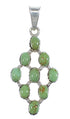 Turquoise Southwestern Silver Pendant YX75716