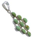 Turquoise Southwestern Silver Pendant YX75716