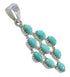 Turquoise Southwest Sterling Silver Pendant YX75718