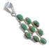 Turquoise Southwestern Sterling Silver Pendant YX75719