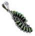 Turquoise Needlepoint Sterling Silver Pendant YX75744