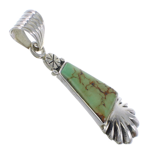 Turquoise And Silver Southwest Pendant YX77320